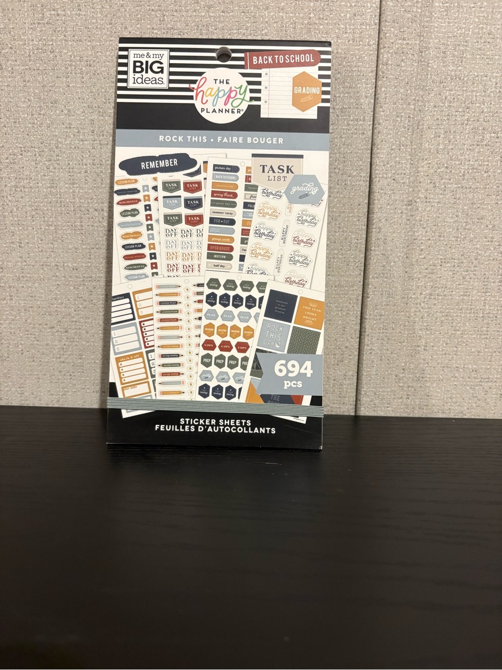 The Happy Planner Neutral & Navy Sticker Collection with Warm Accents